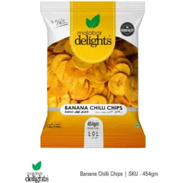 MALABAR DELIGHT BANANA CHILLY CHIPS 454G