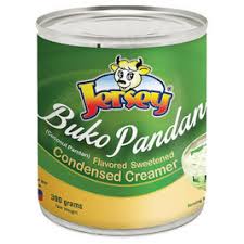 JERSEY CONDENSED CREAM PANDAN 390G
