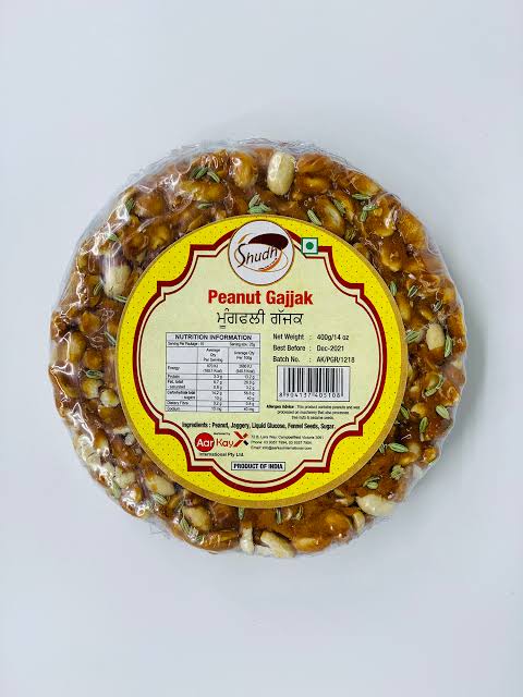 SHUDH PEANUT GAJJAK 400G