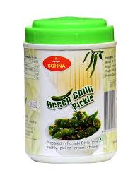 SOHNA GREEN CHILLI PICKLE 1KG