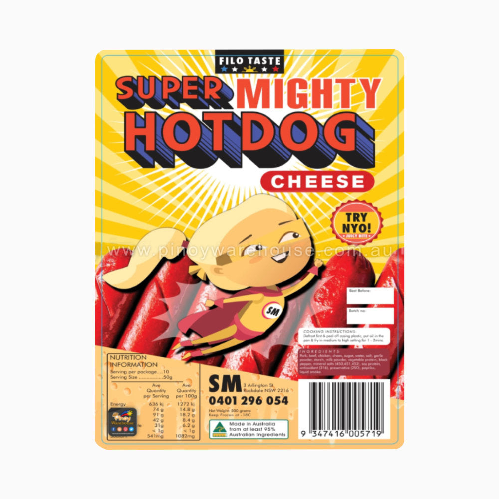 SUPER MIGHTY HOTDOG CHEESE 500