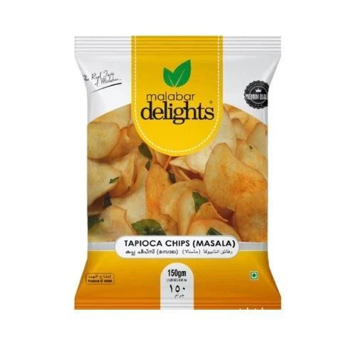 MALABAR DELIGHT TAPIOCA CHIPS MASALA 150G