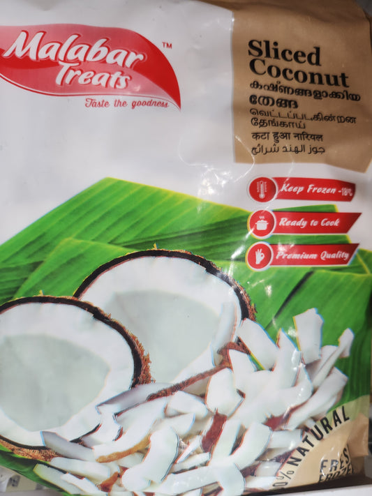 MALABAR TREATS SLICED COOCNUT 400G