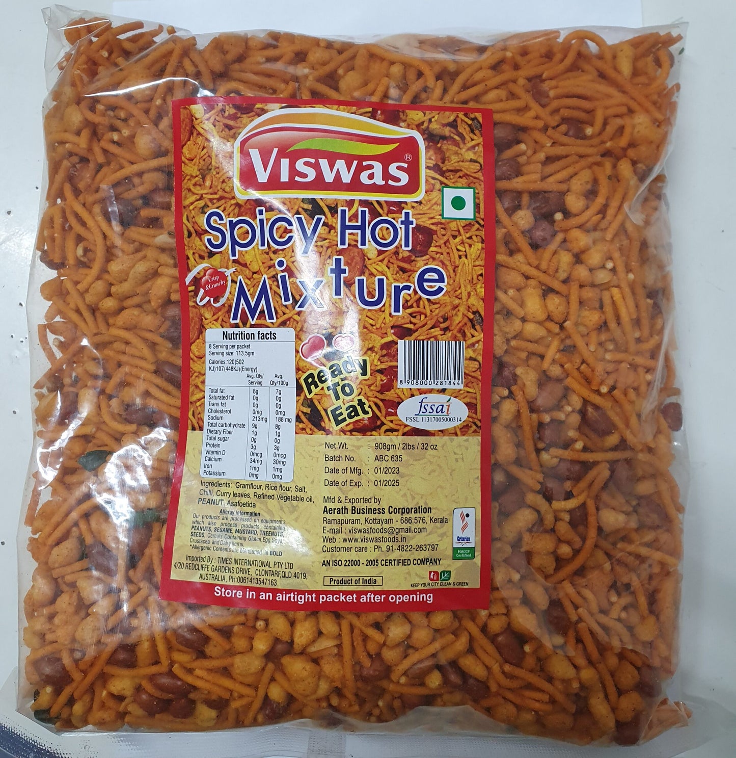 VISWAS SPICY HOT MIXTURE 908G