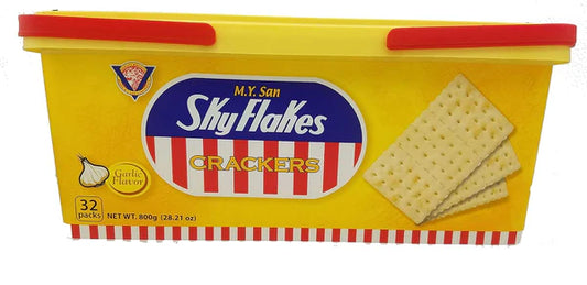 MY SAN SKYFLAKES CRACKER GARLIC 800G