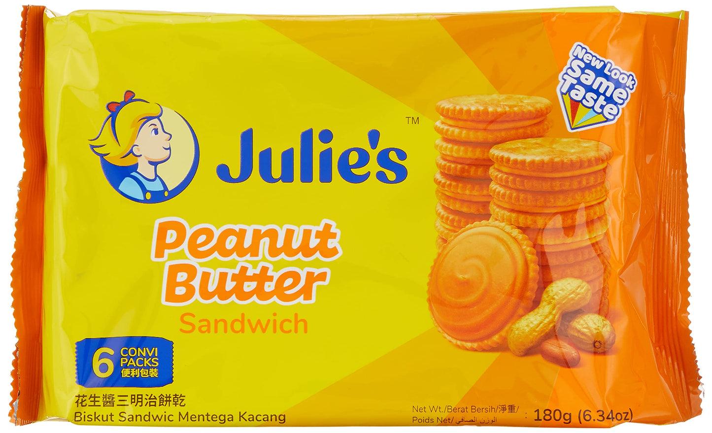 JULIES PEANUT BUTTER SANDWITCH 180G