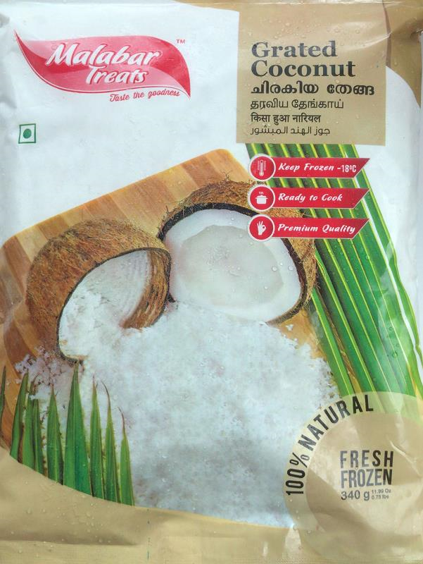 MALABAR TREATS GRATED COCONUT 340G