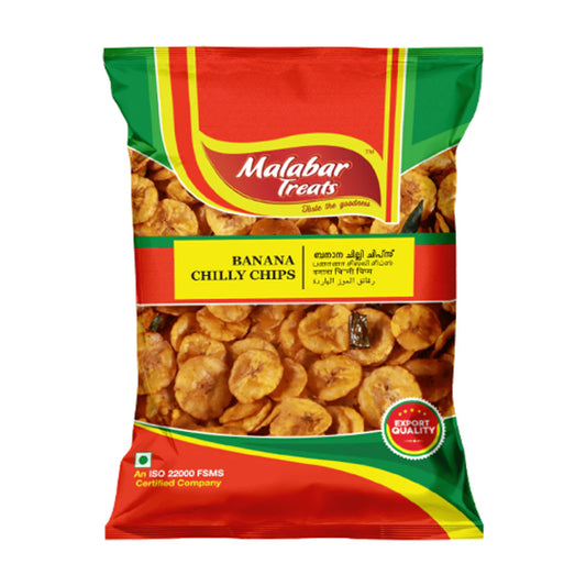 MALABAR TREATS BANANA CHILLI CHIPS 454G