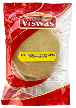VISWAS KERALA FRYUMS PAPPADAM 200G Coastal Spices viswas-kerala-fryums-pappadam-200g-coastal-spices