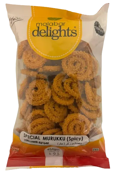 MALABAR DELIGHT MURUKKU SPICY 454G