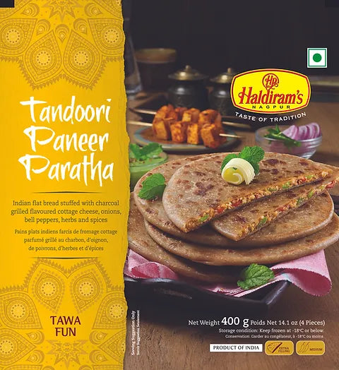 HALDIRAM'S TANDOORI PANEER PARATHA 420G