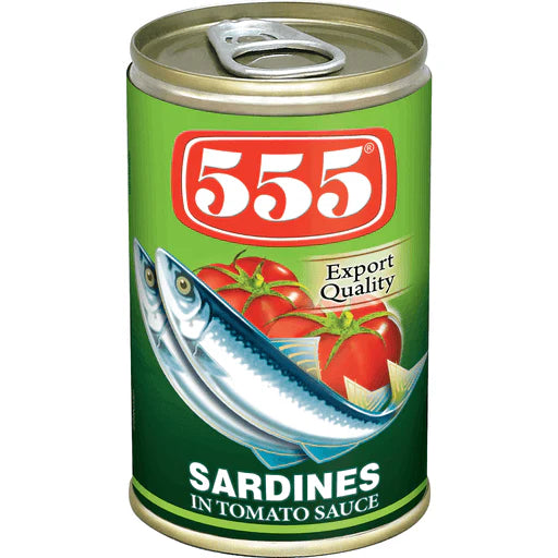 555 SARDINES IN TOMATO GREEN 425G