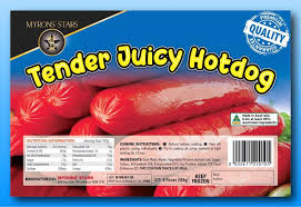 MYRONS HOTDOG 454G