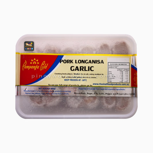 PAMPANGA GOLD LONGANISA GARLIC 480G