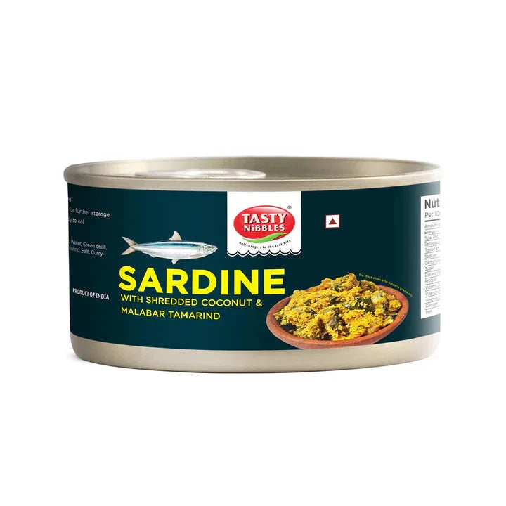 TASTY NIBBLES SARDINE WITH COCONUT & TAMARIND 185G